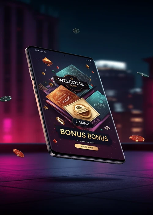 Aperçu visuel du bonus de bienvenue exclusif de Samba Slots affichant 200% jusqu'à 5000€ et 50 tours gratuits pour les nouveaux joueurs.