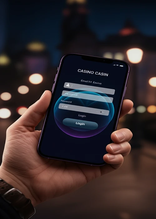 Écran de connexion intuitif de Samba Slots, avec champs clairs pour l'identifiant et le mot de passe, facilitant l'accès rapide au jeu.